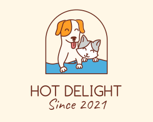 Pet Cat Dog logo design