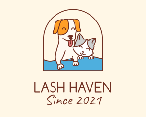 Pet Cat Dog logo design