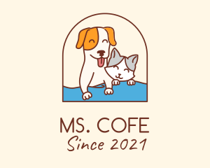 Pet Cat Dog logo design