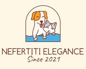 Pet Cat Dog logo design