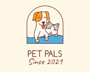 Pet Cat Dog logo design