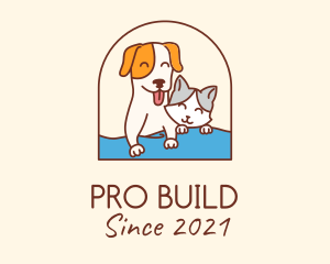 Pet Cat Dog logo design