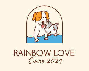 Pet Cat Dog logo design