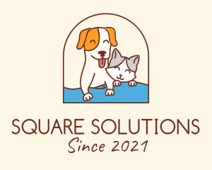 Pet Cat Dog logo design