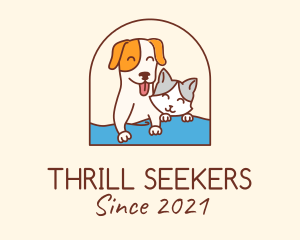 Pet Cat Dog logo design