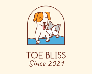 Pet Cat Dog logo design