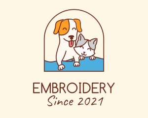 Pet Cat Dog logo design