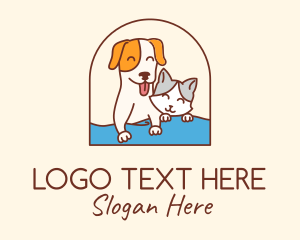 Pet Cat Dog Logo