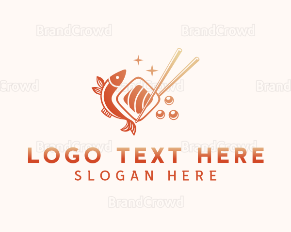 Fish Sushi Cuisine Logo