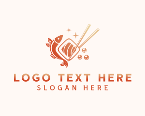 Fish Sushi Cuisine Logo