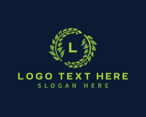 Agriculture - Laurel Wreath Plant logo design