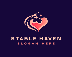 Horse Heart Vet logo design