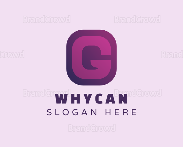 Purple Quote Letter G Logo