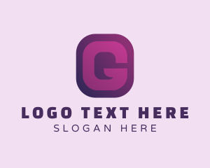 Tech - Purple Quote Letter G logo design