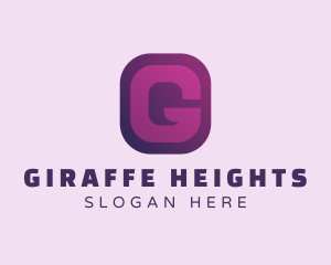 Purple Quote Letter G logo design