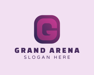 Purple Quote Letter G logo design