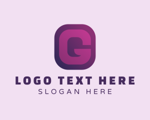 Purple Quote Letter G Logo
