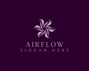 Wellness Floral Swirl logo design