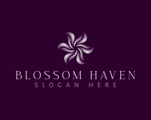 Floral - Wellness Floral Swirl logo design