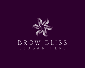 Wellness Floral Swirl logo design