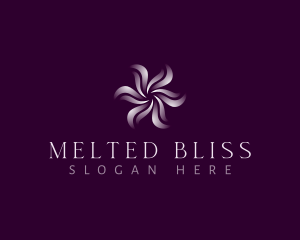 Wellness Floral Swirl logo design