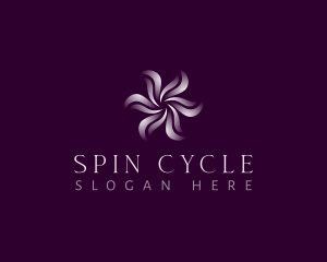 Spin - Wellness Floral Swirl logo design