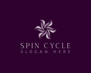 Wellness Floral Swirl logo design