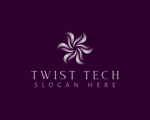 Twist - Wellness Floral Swirl logo design