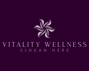 Wellness - Wellness Floral Swirl logo design