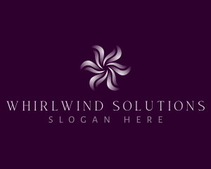 Whirl - Wellness Floral Swirl logo design