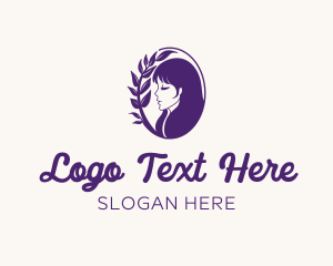 Violet - Woman Organic Hair logo design