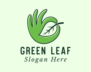 Leaf Farmer Hand logo design