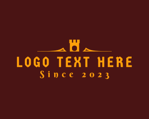 Text - Medieval Castle Tower logo design