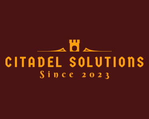 Citadel - Medieval Castle Tower logo design