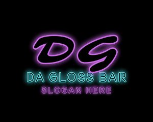 Neon Club Pub Bar logo design