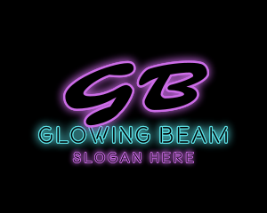 Neon Club Pub Bar logo design