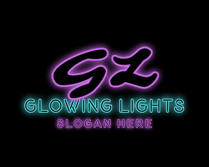 Neon Club Pub Bar logo design