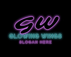 Neon Club Pub Bar logo design