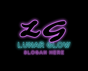 Neon Club Pub Bar logo design