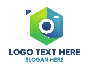 Photographer - Abstract Hexagon Photography logo design
