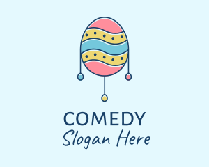 Pastel Easter Egg Logo