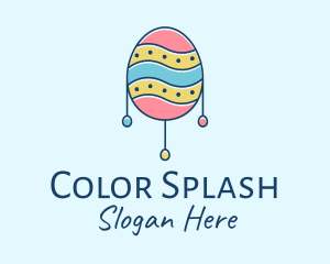 Pastel Easter Egg logo design