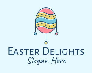 Pastel Easter Egg logo design