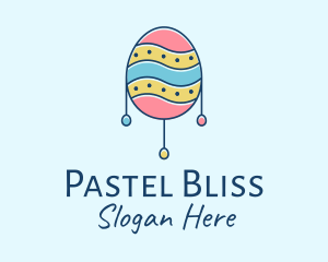 Pastel Easter Egg logo design