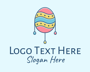 Pastel Easter Egg Logo