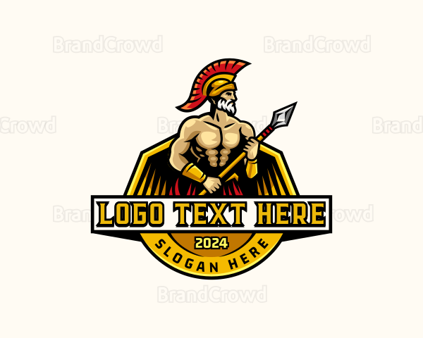 Greek God Spartan Logo