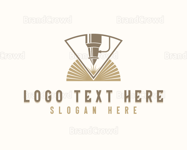 Industrial  Laser Cutter Repairman Logo