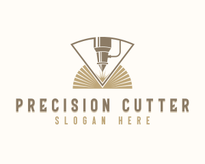 Industrial  Laser Cutter Repairman logo design