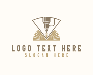 Industrial  Laser Cutter Repairman Logo