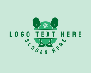 Lawn Care - Shovel Leaf Garden logo design